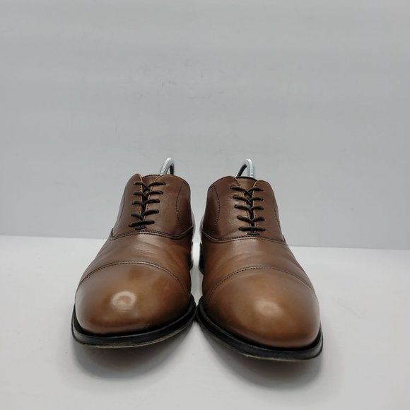 The Boot New York Adam Derrick Men\'s Brown Leather Oxford Shoes 1298 US Size 10